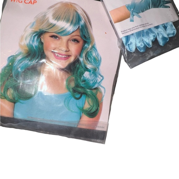 Party Starter Costume Blue Jumper Wig Nose Ring main image 1